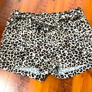 Cheetah print shorts